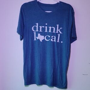 Blue 'Drink Local' T-Shirt